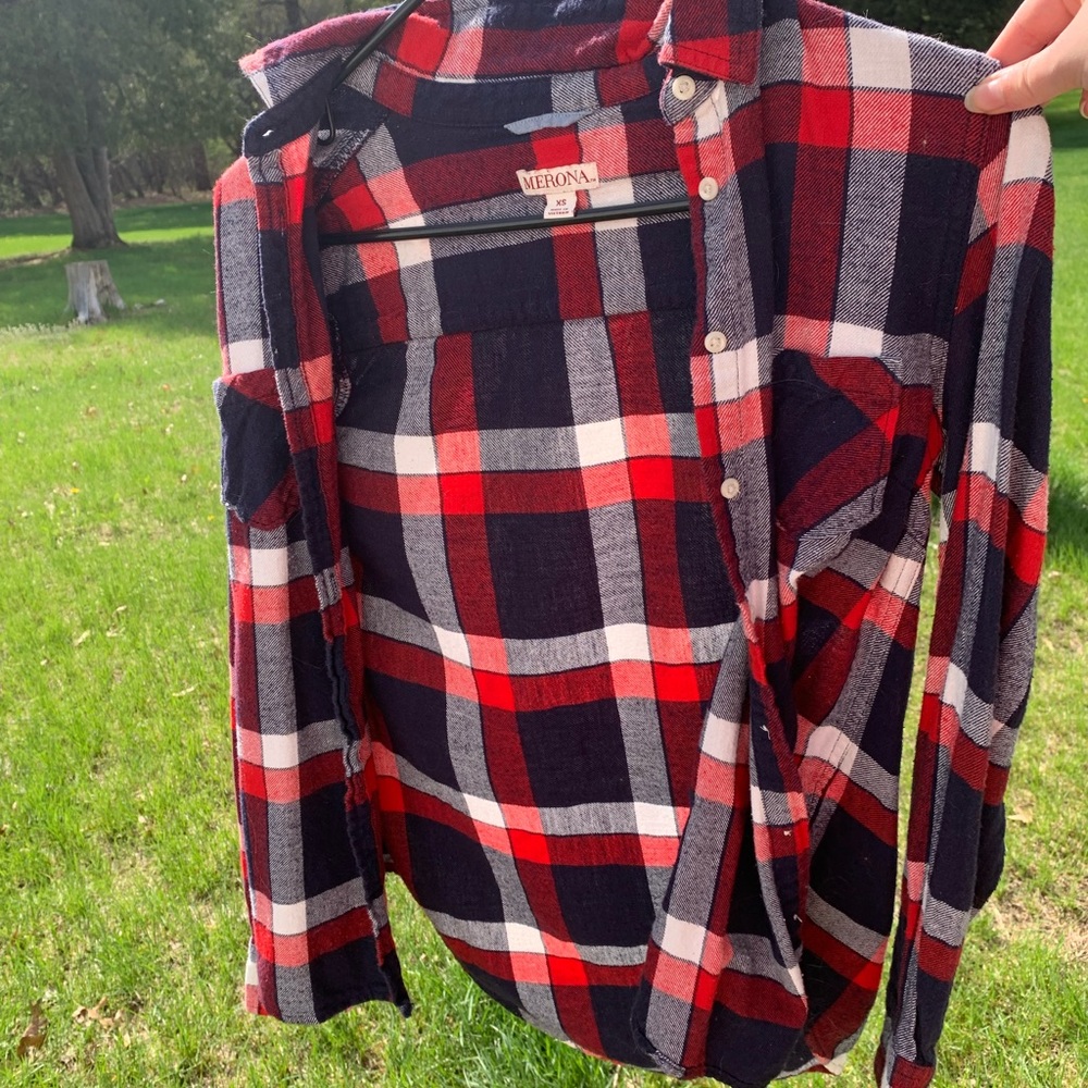 Buffalo Plaid Button Up - XS